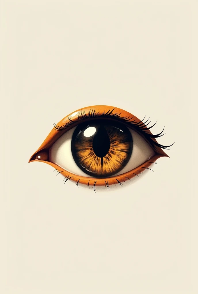 A simple tiger eye logo