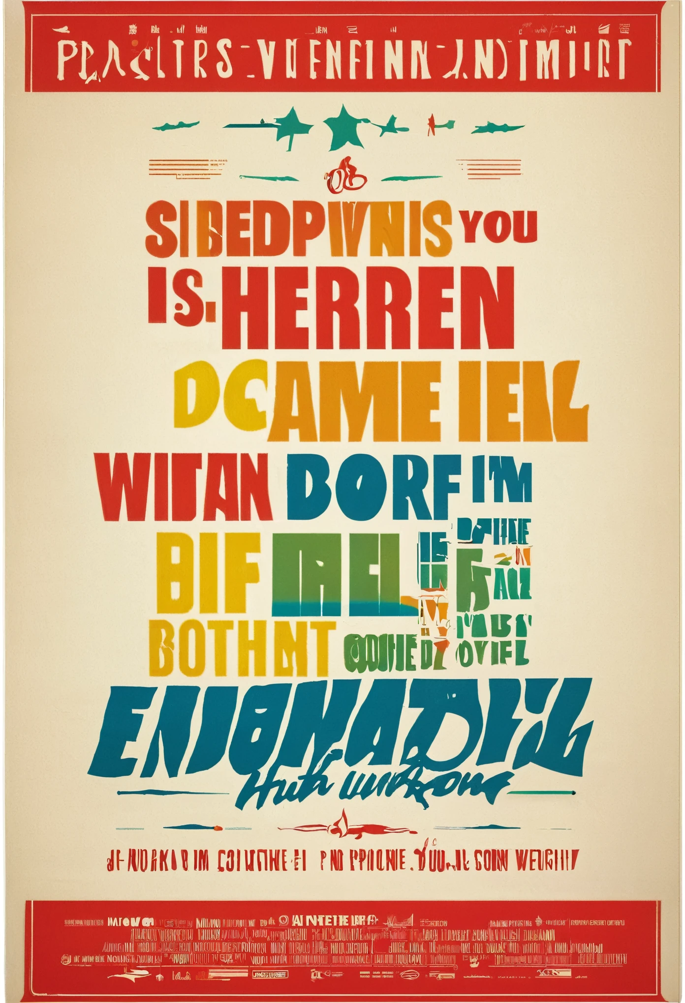 typography poster