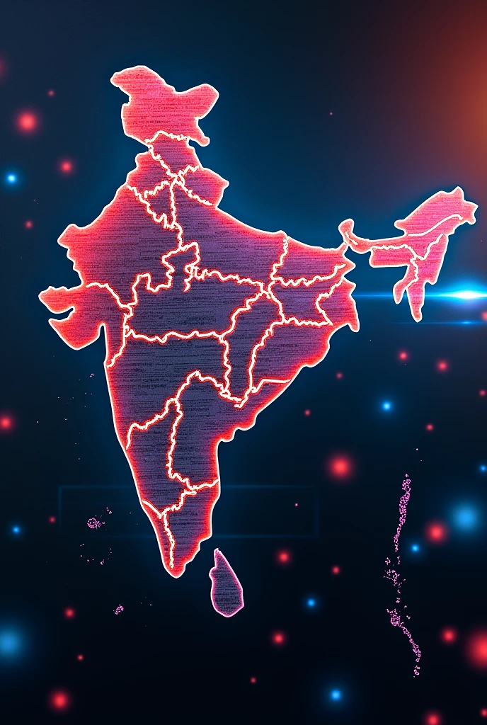Make Map Of India using stock market candles on its border