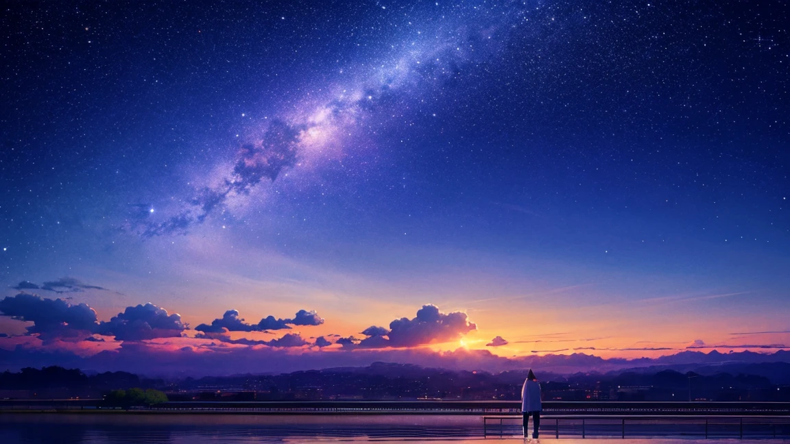 anime anime wallpapers with a view of the sky and stars, cosmic skies. by makoto shinkai, anime art wallpaper 4 k, anime art wallpaper 4k, anime art wallpaper 8 k, anime sky, amazing wallpaper, anime wallpaper 4 k, anime wallpaper 4k, 4k anime wallpaper, makoto shinkai cyril rolando, anime background art, no character