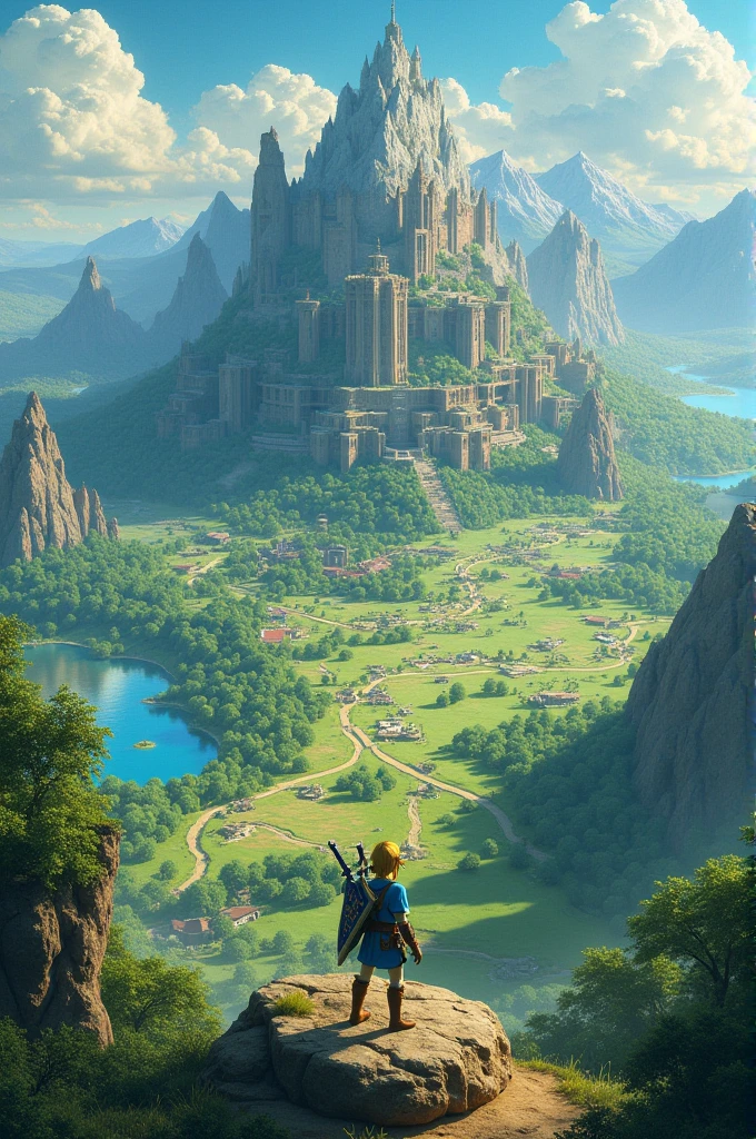 Highly detailed and realistic Zelda map