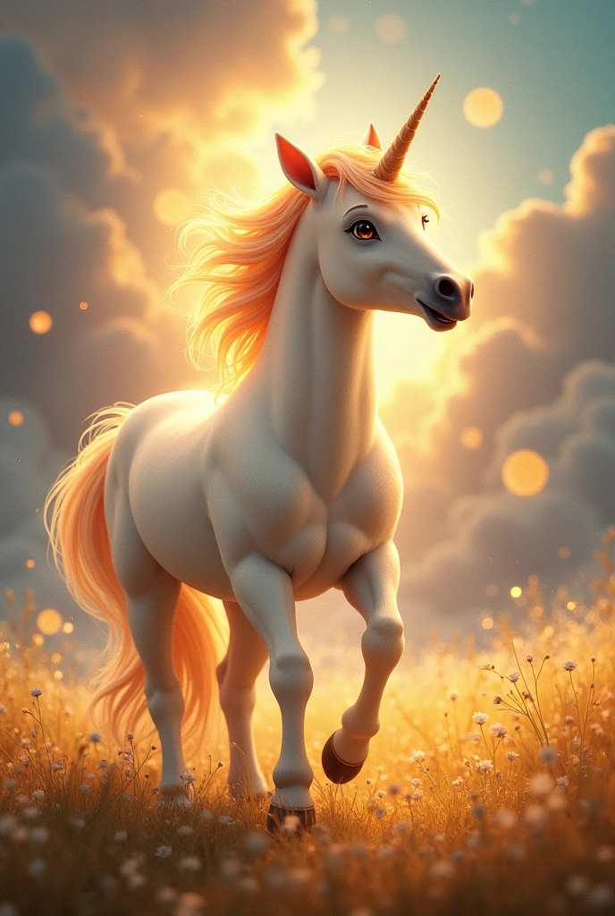 seed number:001 "Create a captivating Image that showcases Sparkle, the brave sparking unicorn, in a radiant scene symbolizing her courage and the magic of the land." "In the magical land of Rainbows and Sunshine, lived a brave unicorn named Sparkle, known for her shimmering mane and kind heart."