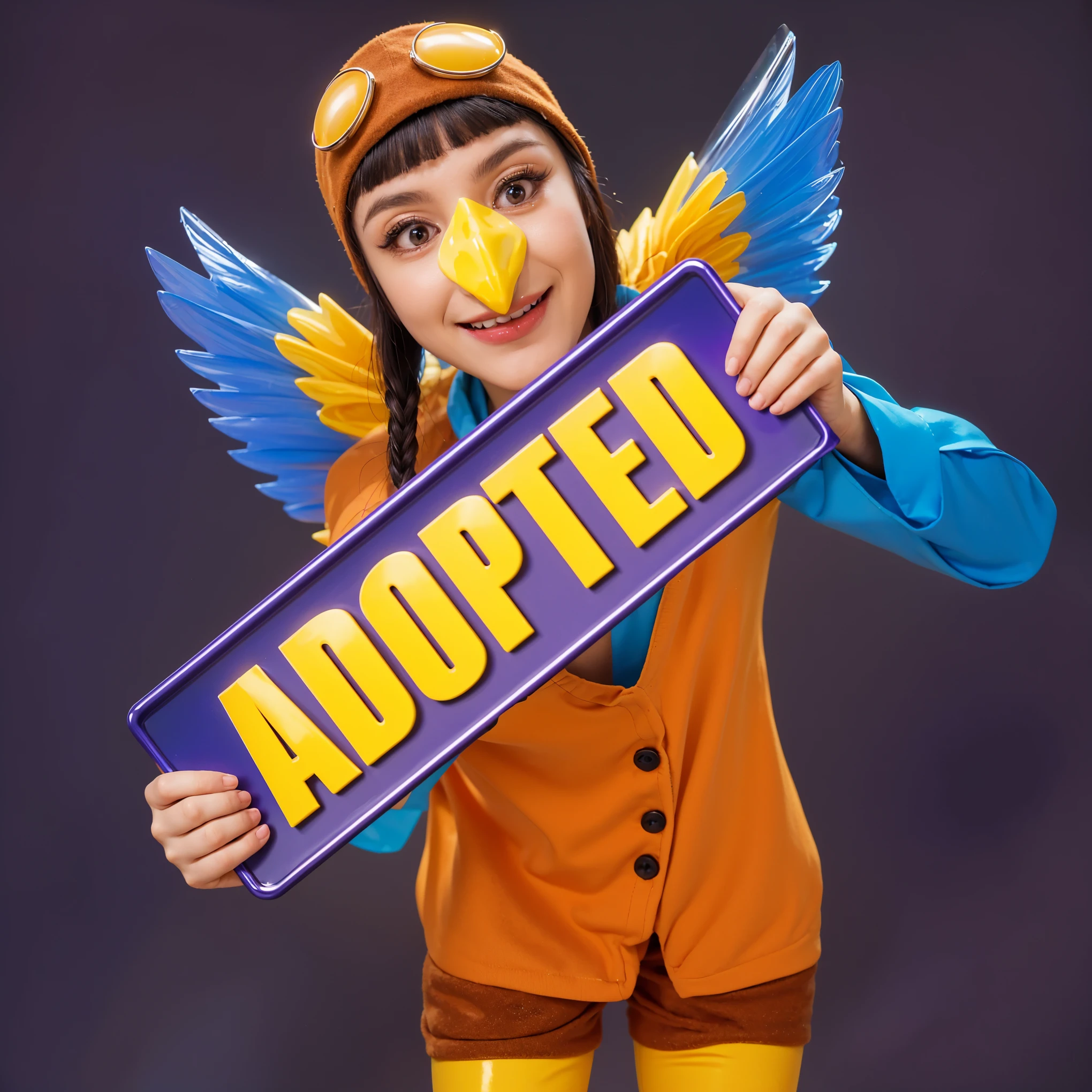 This image features a cute boy playfully dressed in a raccoon costume. They are wearing a lavender hood with white and purple ears, accented with an orange scarf. The costume includes a face painted with whiskers and a small nose to mimic a cat's features. They are also wearing gloves designed to look like cat paws, showing off a raised paw towards the camera. The costume is complete with a round, plush body suit, and the person is smiling warmly, enhancing the playful, fun character of the outfit. The purple background complements the costume, creating a vibrant and engaging scene. (glossy plastic texture with multiple big light probe refractions), perfect cgi, smooth silhouette, high intensity refraction, (super glossy plastic material), most beautiful vfx, , realistic, 4k, high resolution, rim light, smooth 3d model, multiple light sources, rim light, sharp post effects render,, realistic, 4k, high resolution, rim light detailed digital art, reflective, best quality, 4k, masterpiece:1.2, ultra-detailed, realistic, vivid colors, The image of the highest quality, ensuring every detail showcased perfectly. It in 4k resolution, allowing viewers to immerse themselves in the richness of the colors and intricate details. The realistic rendering. under the spotlight, reflecting, high-resolution image, realistic rendering