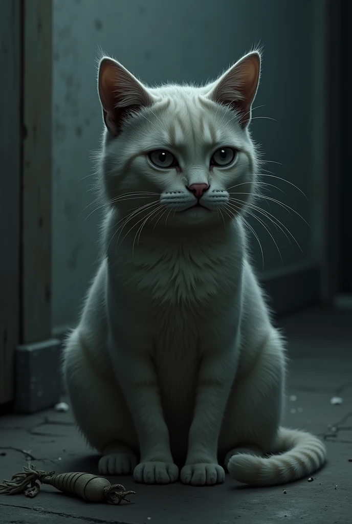 sad cat