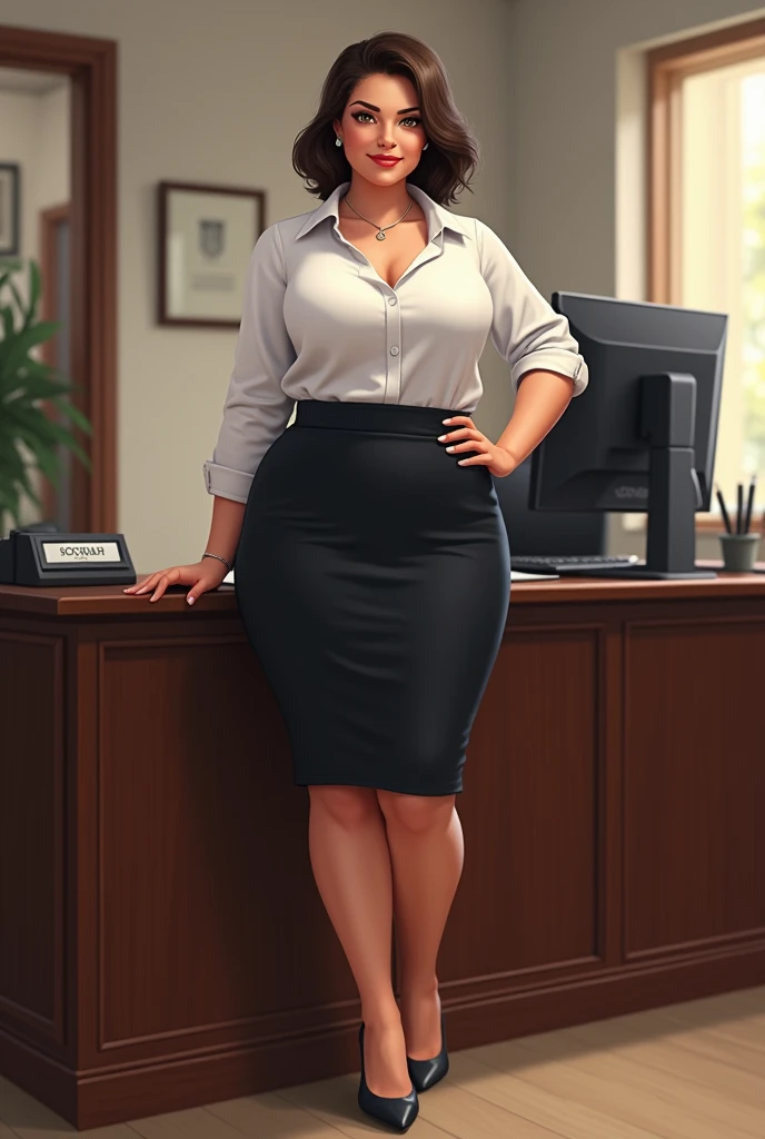 BBW secretary woman
