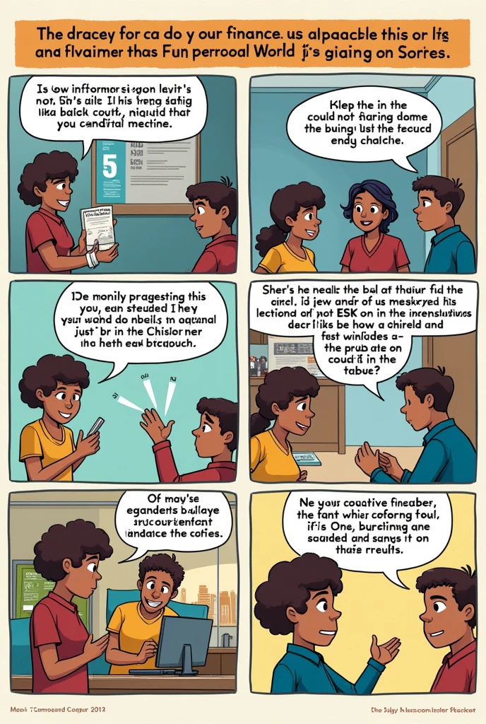 Comics about financial education 