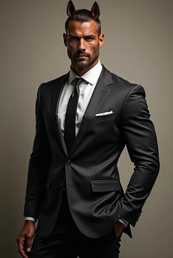 centaur portrait in suit