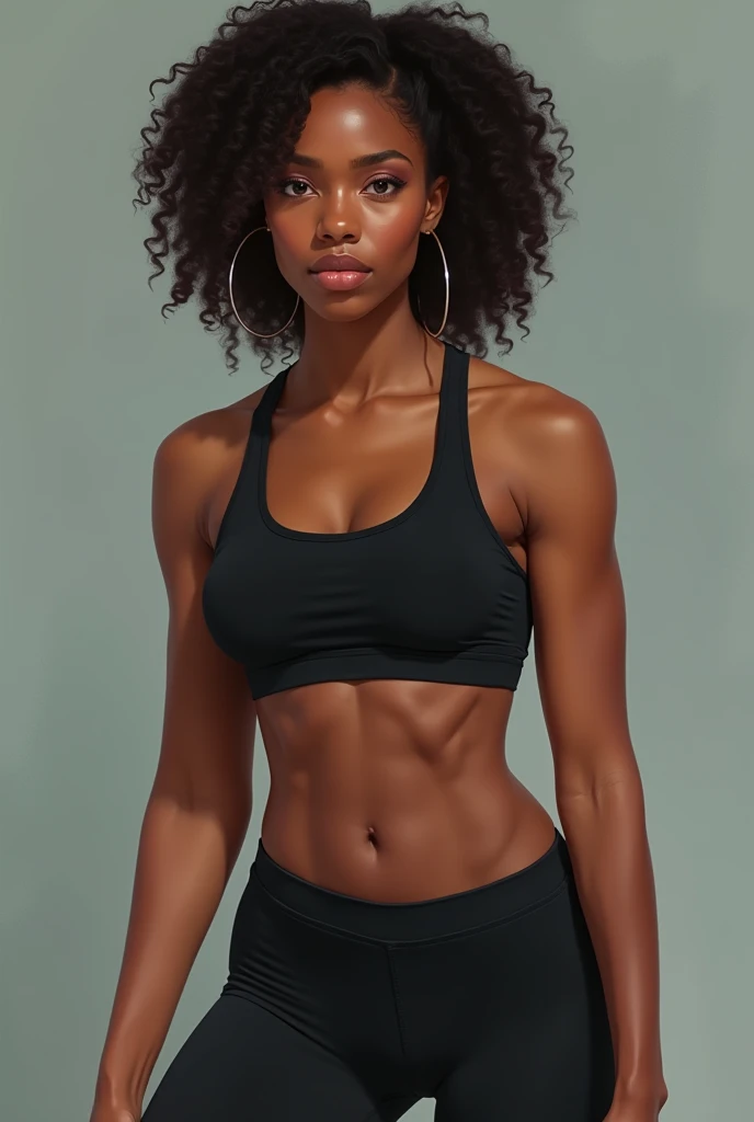 camila pelo , African American woman,27,full body, athletic ,big lips, very beautiful.