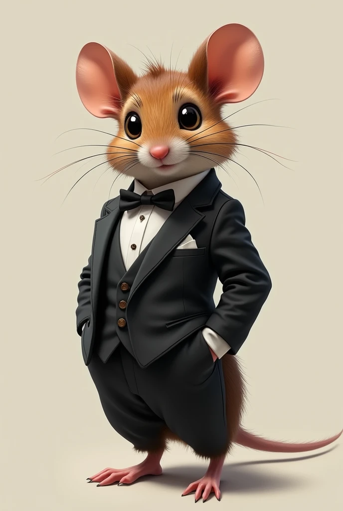 Portrait of Mouse in a Suit