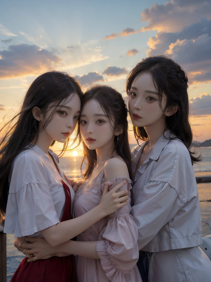 Friendship、sunset、