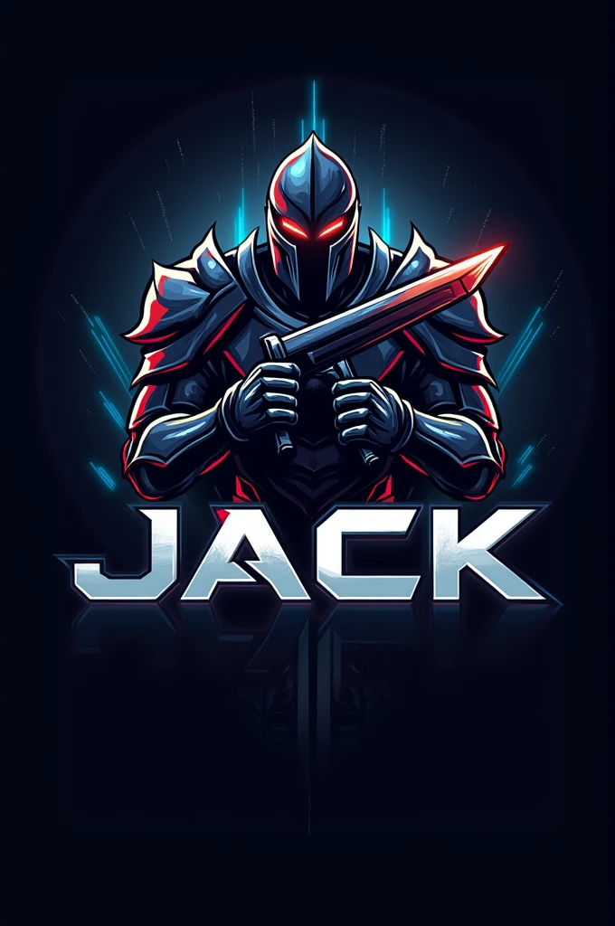 Create a logo for gaming which includes the name jack