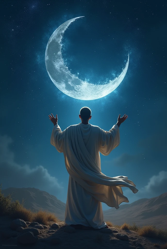 Hazrat Muhammad (SA) spilt the moon