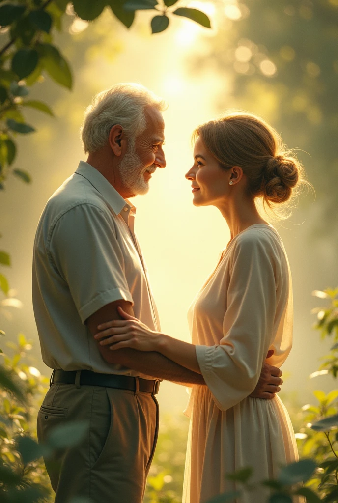 one photo, of my girlfriend and her father who passed away, as if they were together nowadays