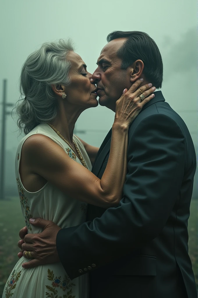 Lula and Bolsonaro kissing