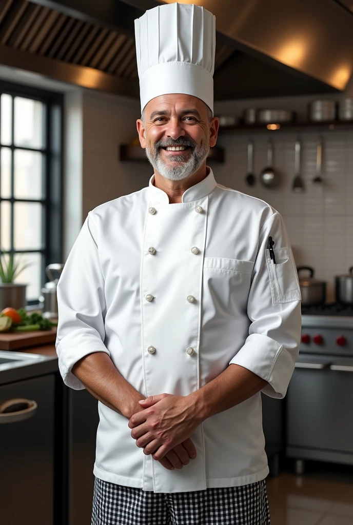 one man with chef uniform