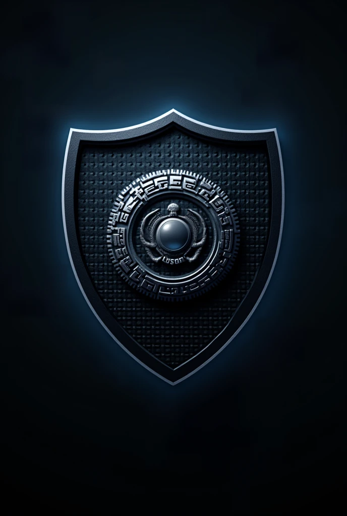I need an image without people that is linked to software development and computer science but that is also part of the police theme. I don't want logos or insignia, it's for a wallpaper. I want it to have black, gray, some dark blue and white colors.
