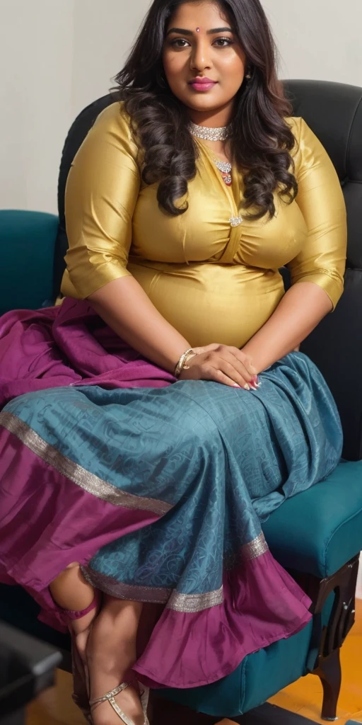 Day scene, full body photo of a plus sized 45 year old indian with a man from top view, (Masterpiece, Best Quality, High Resolution), office Background, (cum Splash on her breasts and nipples, cum Splash on her face, Splash of cum, cum Splash on her blouse, cum Splash on her eys), Sweet 25 year old South indian women sitting on her knees in a crowded party hall with a man, hour glass body red lips, silver colour silky gown, lightly makeup,ultra realistic, realistic, look at viewer (cinematic:1.3), intricate details,