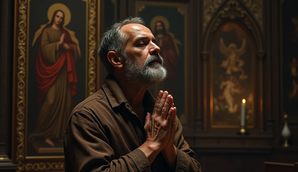 Joao praying
