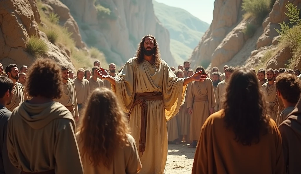 John preaching to the people