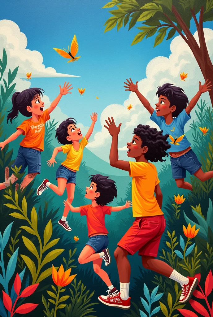 Mural of youth and life