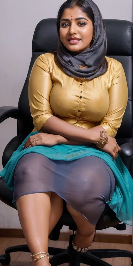 Day scene, full body photo of a plus sized 45 year old indian with a man from top view, (Masterpiece, Best Quality, High Resolution), office Background, (cum Splash on her breasts and nipples, cum Splash on her face, Splash of cum, cum Splash on her blouse, cum Splash on her eys), Sweet 25 year old South indian women sitting on her knees in a crowded party hall with a man, hour glass body red lips, silver colour silky gown, lightly makeup,ultra realistic, realistic, look at viewer (cinematic:1.3), intricate details,