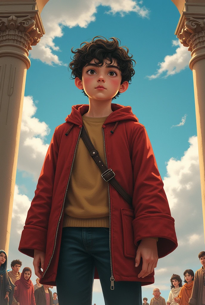 A fat 15 year old boy with short curly hair believing in a religion called "jojism" dominating the world