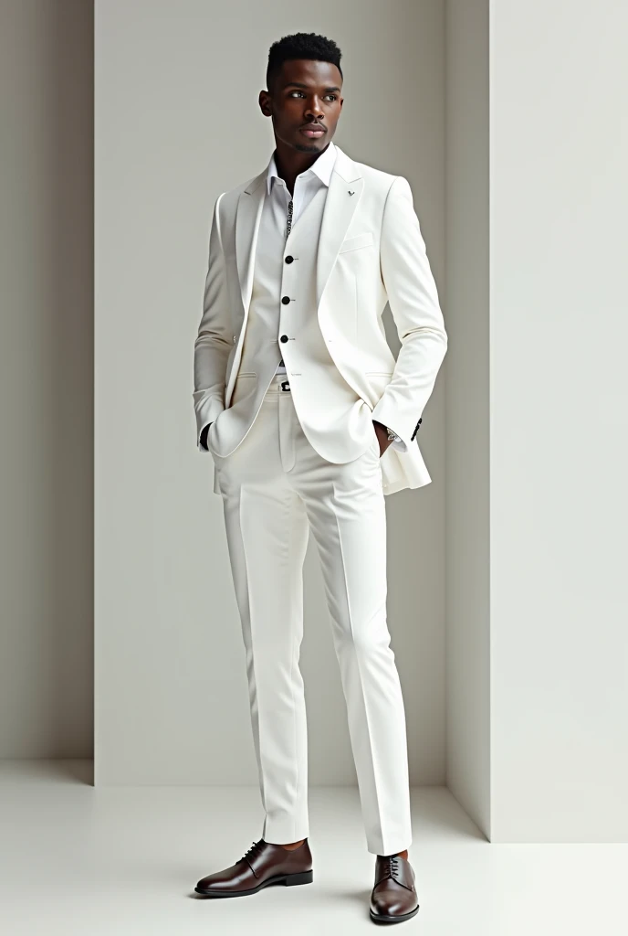 A man in a white suit