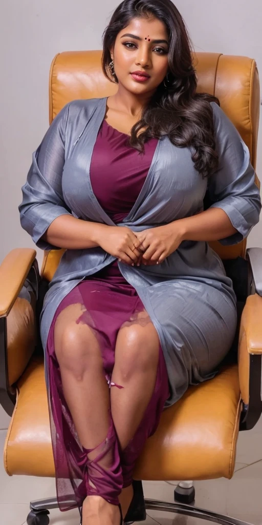 Day scene, full body photo of a plus sized 45 year old indian with a man from top view, (Masterpiece, Best Quality, High Resolution), office Background, (cum Splash on her breasts and nipples, cum Splash on her face, Splash of cum, cum Splash on her blouse, cum Splash on her eys), Sweet 25 year old South indian women sitting on her knees in a crowded party hall with a man, hour glass body red lips, silver colour silky gown, lightly makeup,ultra realistic, realistic, look at viewer (cinematic:1.3), intricate details,
