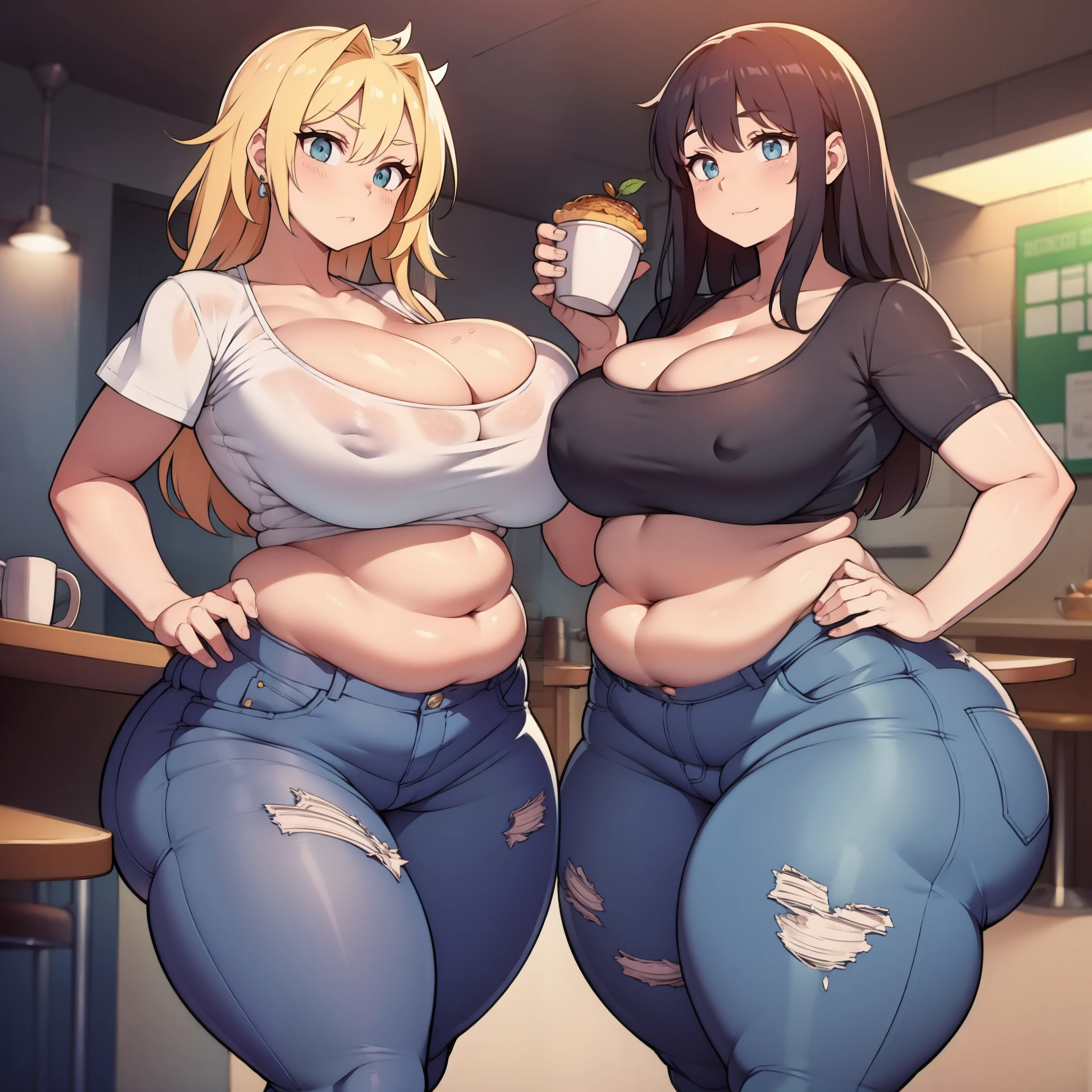 plump belly, plump, belly rolls, deep navel, belly hang, she has a jiggly belly,
