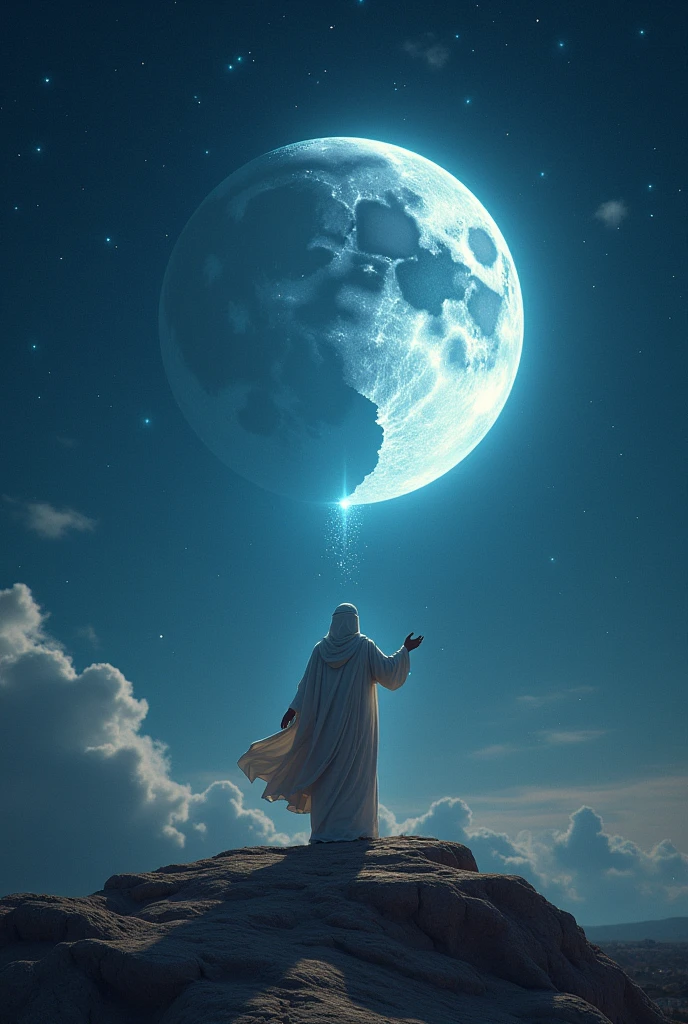 Prophet Muhammad split the moon.