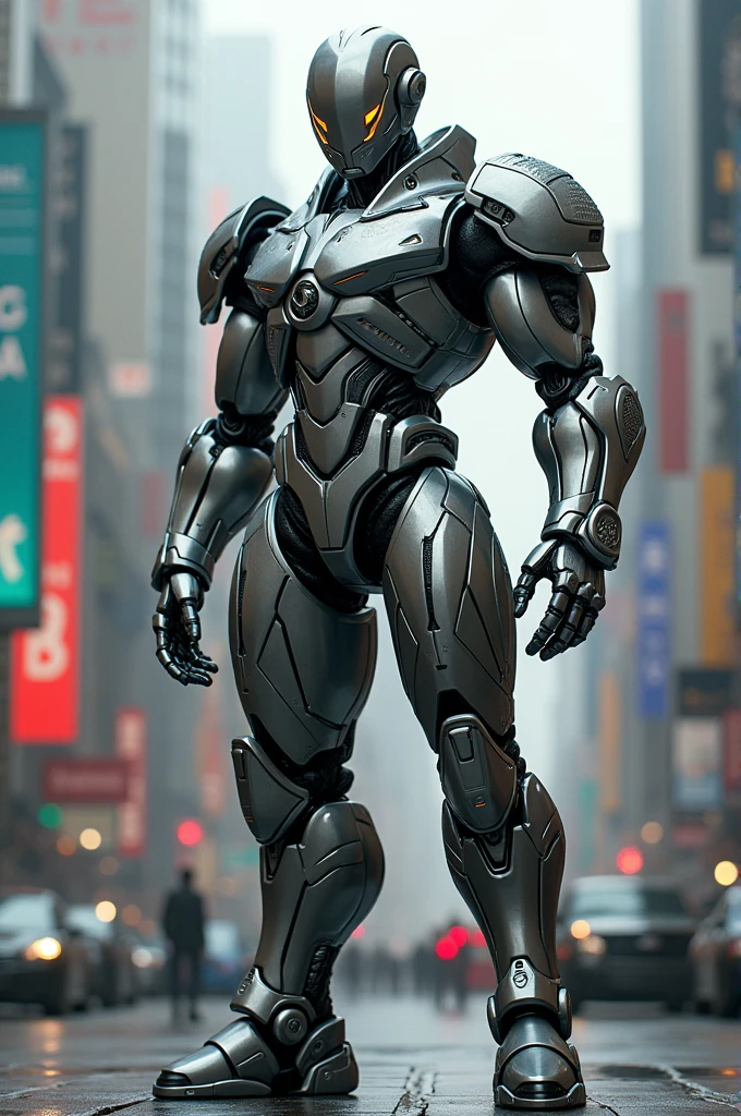 Create an android that would be a good partner for Arion Man and fight the city with him