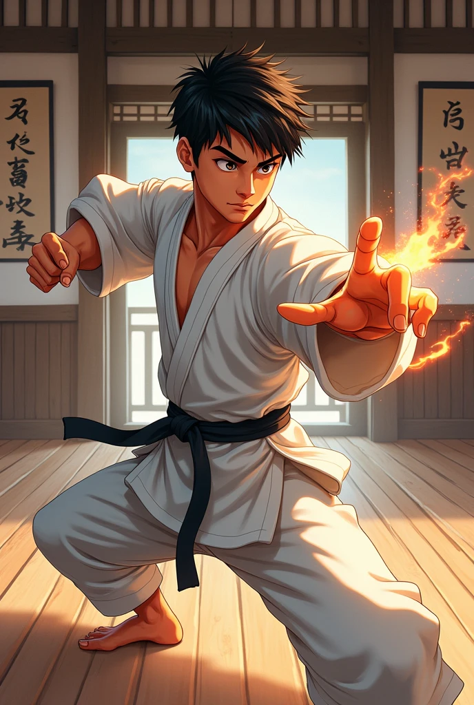 Young Male anime martial artist
