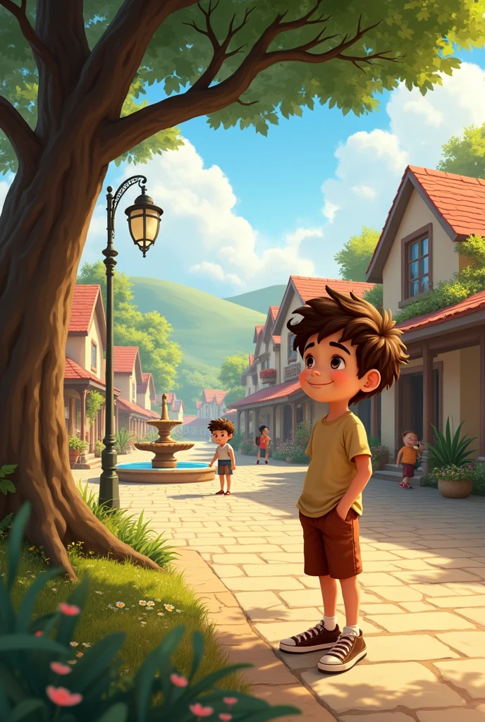 A young boy live in a small town 
