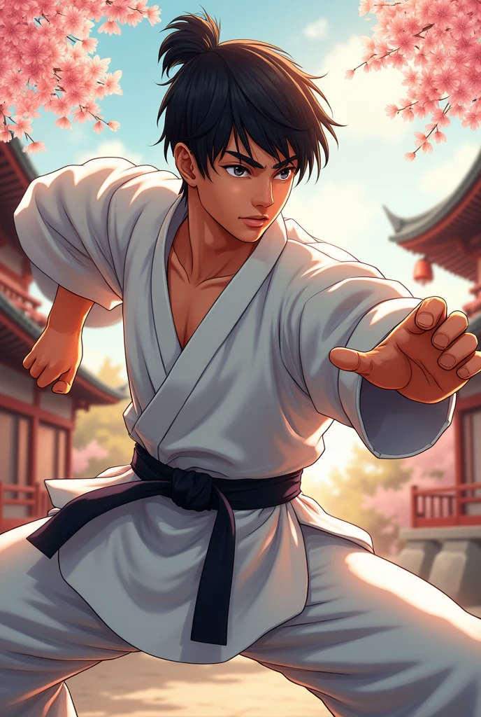 Young Male anime martial artist