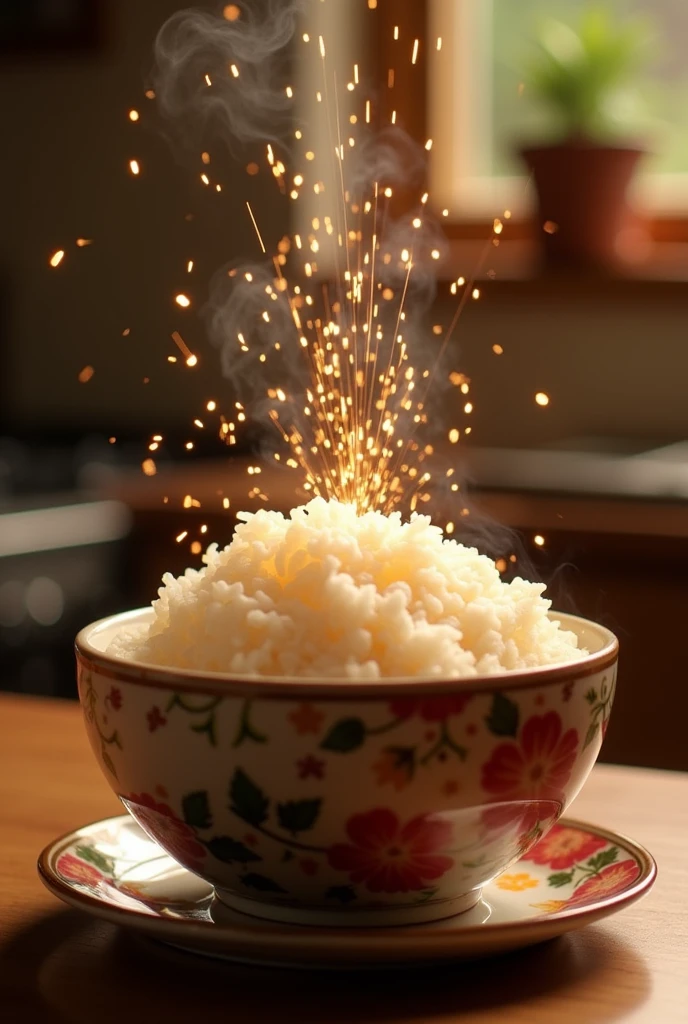 God rice cooker Sparkling rice Beautiful Kitchen