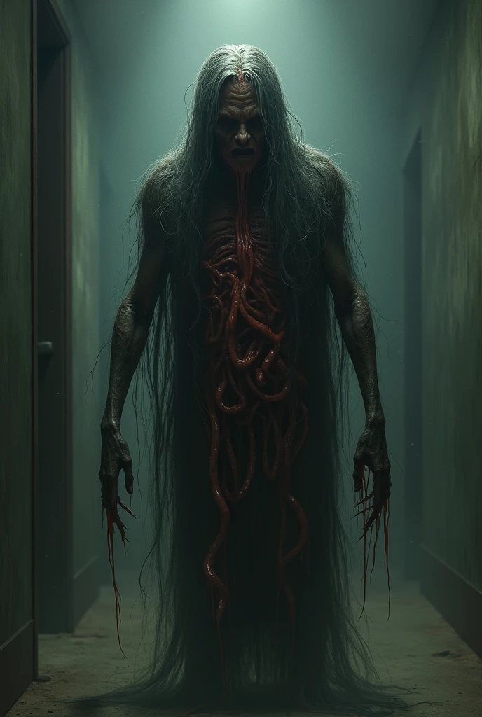 The balan-balan ghost a long haired and no hand ,no leg ,the intestines  coming from her head 
