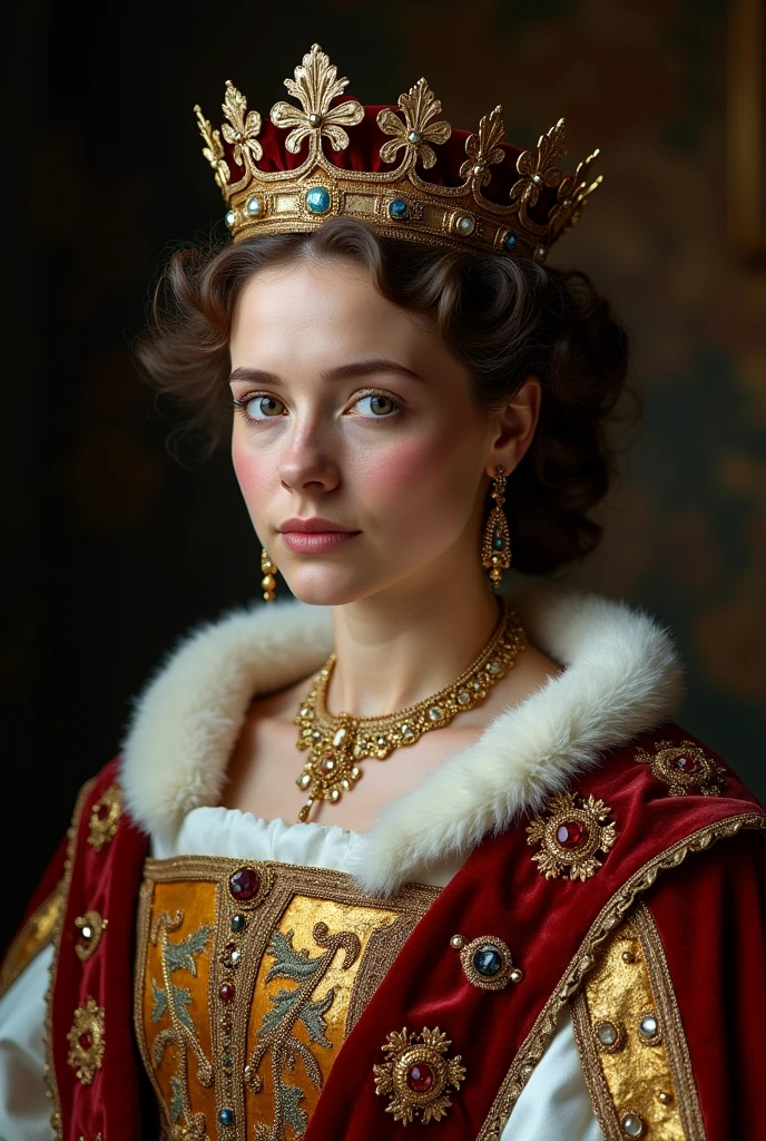 A crown or an image of a famous king or queen (like King Henry VIII or Queen Elizabeth II)

