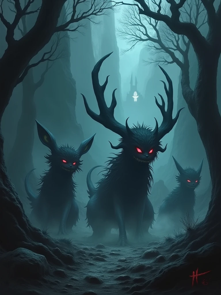 dark fantasy, pokemon