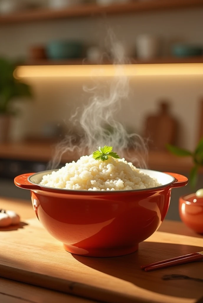 Magic Rice Cooker gloss々Rice God light-filled kitchen