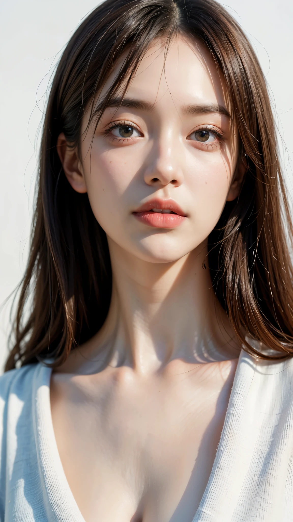 Highest quality, masterpiece, Ultra-high resolution,8k, (Realistic:1.6), (Close-up portrait:1.4) RAW Photos,((Uniqlo&#39;s cherry blossom bra top and pleated mini skirt)),((Nipples seem to be visible)),((Full body photo)),1 person,Omotesando,A slim 26-year-old adult woman,(Full of smiles, )) ,((Ponytail and hair tie)),((New Era Cap)),((Looking up at the audience)),Face Focus:1.4,((Photographed from above with a fisheye lens:1.4)),