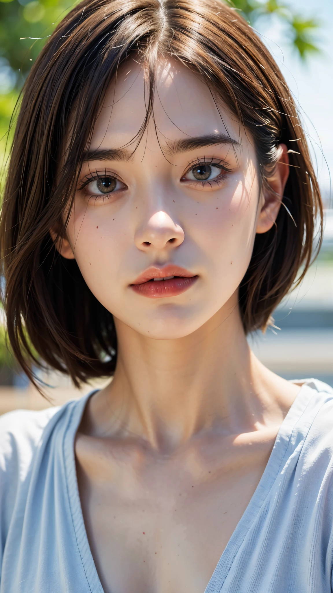 Highest quality, masterpiece, Ultra-high resolution,8k, (Realistic:1.6), (Close-up portrait:1.4) RAW Photos,((Uniqlo's cherry blossom bra top and pleated mini skirt)),((Nipples seem to be visible)),((Full body photo)),1 person,Omotesando,A slim 26-year-old adult woman,(Full of smiles, )) ,((Ponytail and hair tie)),((New Era Cap)),((Looking up at the audience)),Face Focus:1.4,((Photographed from above with a fisheye lens:1.4)),