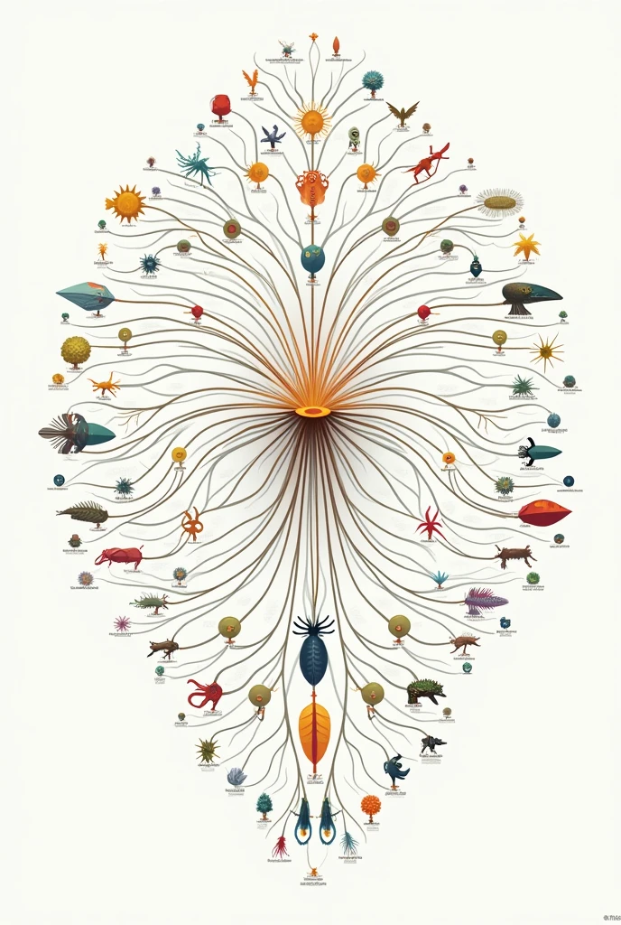 Mindmap of classification of living things