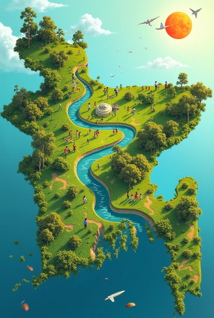 Bangladesh map becoming greener with the help of Gen-Z