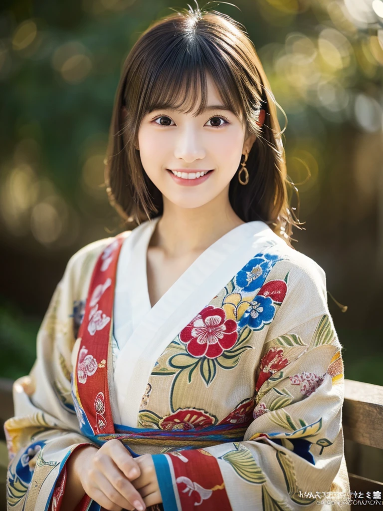 （Beautiful yukata:Colored:Japanese pattern）、Masterpiece:1.5、Highest quality:1.5、Beautiful Japanese、Beauty Painting、Realistic portraits、Beautiful detailsまでこだわった目、超High resolution, (reality:1.2), Cinema Lighting、(Beautiful Japanese Women:18-year-old)、 Beautiful Face、Beautiful Skin、(Looking at the audience)、(Surreal)、(High resolution)、(8k)、(Very detailed)、(Beautiful details)、(Very detailed)、 (wallpaper)、Detailed face、Bright lighting、Professional Lighting、smile,Whole body、Skin-beautifying effect、Overall image、Accurate anatomy:1.2、Accurate Images:1.2、Very detailedな画像、Perfect image、Flawless images、Natural soft light、Beautiful images、(Best Shot,RAW Photos)