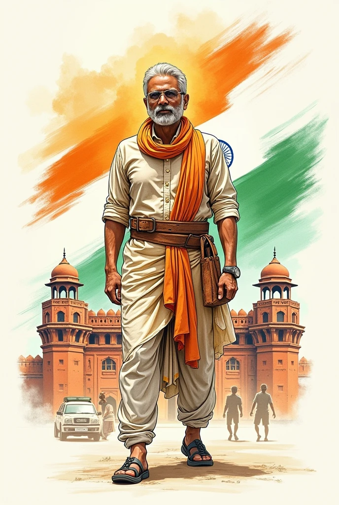 Indipendent day of india sketch