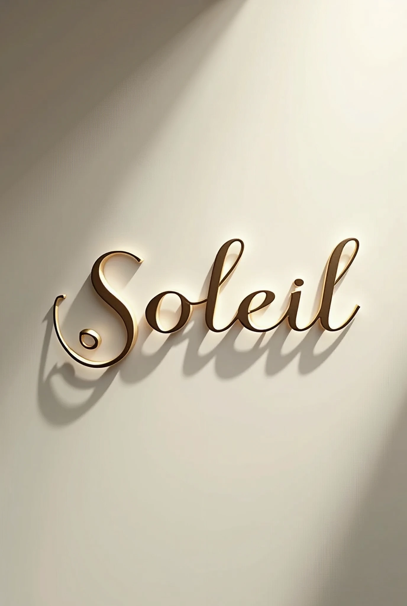 Create a logo for a semi-jewelry store that seeks to convey minimalism, modernity and sophistication The name of the store is soleil and the color palette is gold, yellow, white and black