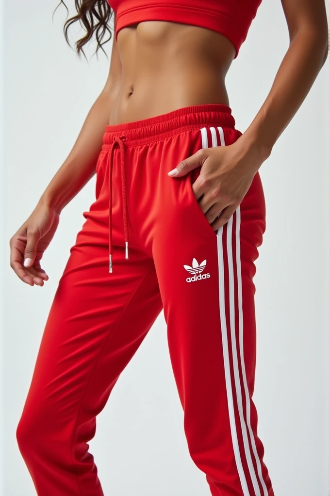 Red pants adidas women 