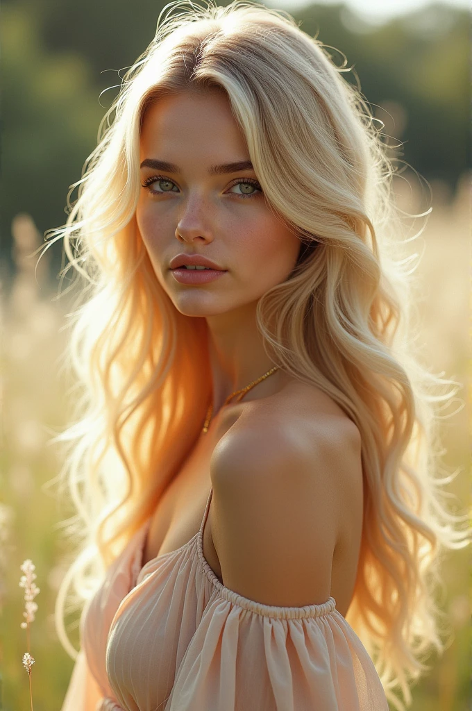 Blonde dressed pretty