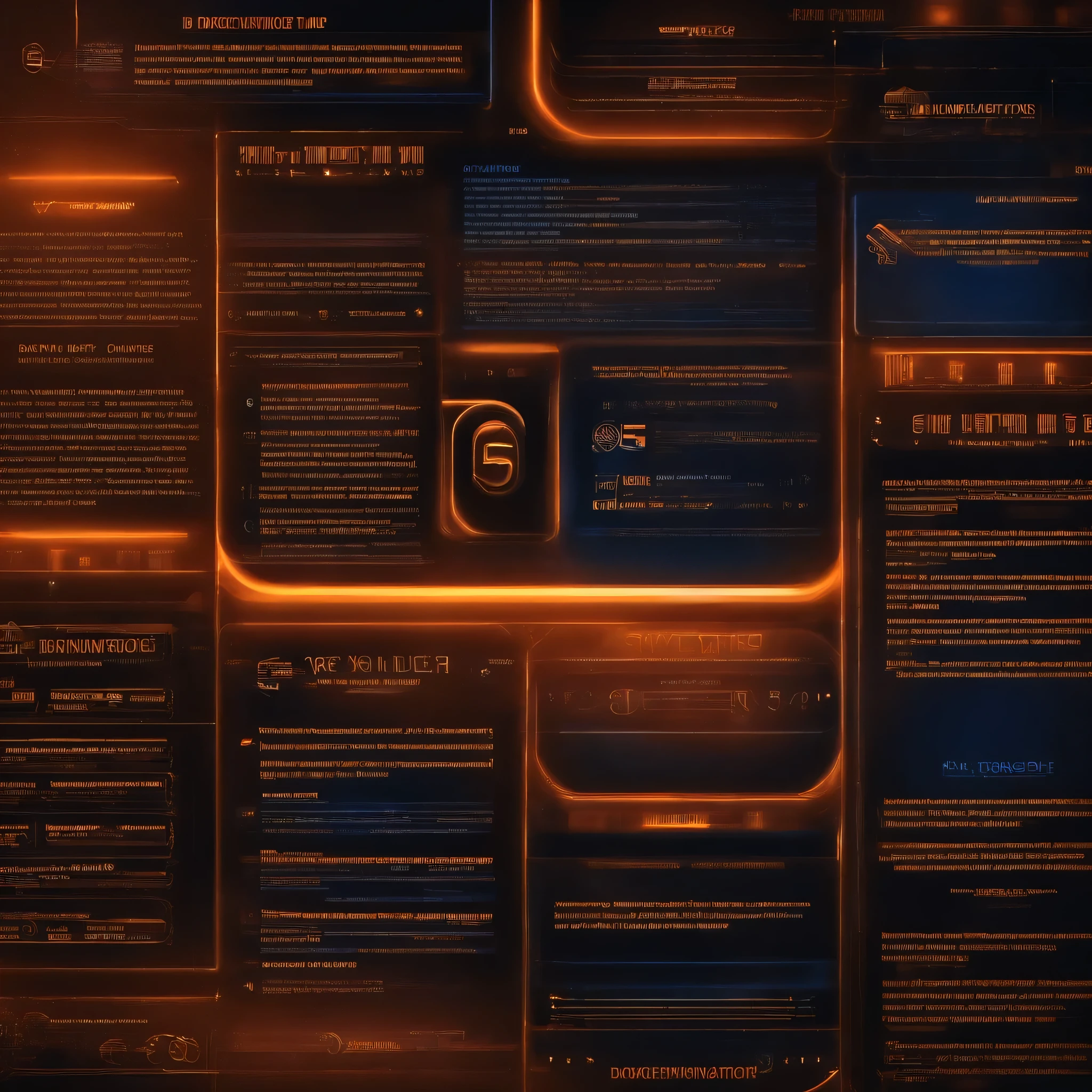 TEXT "document Navigator V5"
Futuristic wallpaper in orange and dark blue