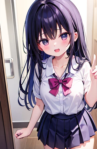 -yeld stirls、Alongside、masterpiece、Best image quality、Cute casual clothes、Cleavage、Futomo、mini skirt、Laughter、High resolution、,Perfect Anatomy、Five fingers、8k、Lift up your skirt